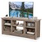 TV Stand for up to 65" Flat Screen TVs with Adjustable Shelves for 18" Electric Fireplace (Not Included) - 58" x 16" x 24.5"